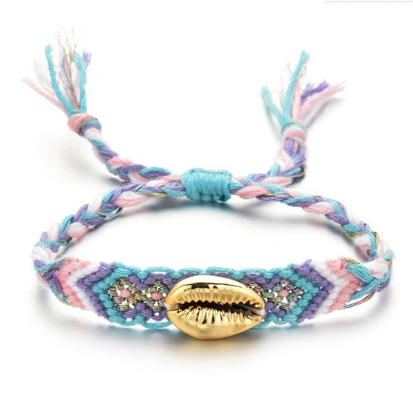 colorful rope braided shell cham bracelet for women men boho cotton rope bracelets beach jewelry gift, Golden;silver
colorful rope braided shell cham bracelet for women men boho cotton rope bracelets beach jewelry gift, Golden;silver
