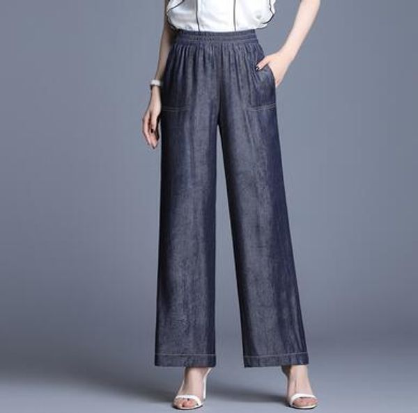 tencel jeans casual wide leg pants for women plus size new fashion ealstic waist blue summer autumn casual capris female wmq0903
tencel jeans casual wide leg pants for women plus size new fashion ealstic waist blue summer autumn casual capris female wmq0903