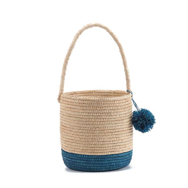 blooming2020 handmade custom beach straw color matching shoulder bucket woven bag
blooming2020 handmade custom beach straw color matching shoulder bucket woven bag