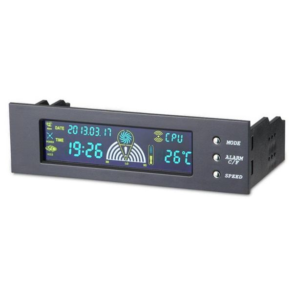 natilidad fans & coolings 5.25inch fan speed controller bay front lcd panel 3 cpu temperature sensor / hd sys probe
natilidad fans & coolings 5.25inch fan speed controller bay front lcd panel 3 cpu temperature sensor / hd sys probe