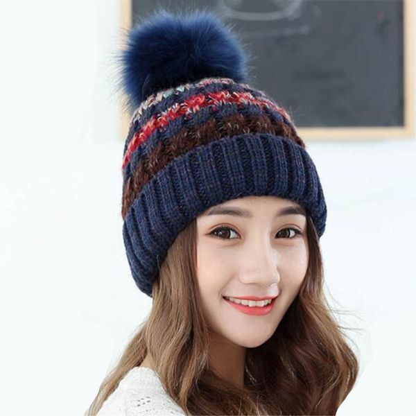 seioum winter women knitted hat scarf set fashion wool thickening hat collars female warm snow caps, Blue;gray 
seioum winter women knitted hat scarf set fashion wool thickening hat collars female warm snow caps, Blue;gray