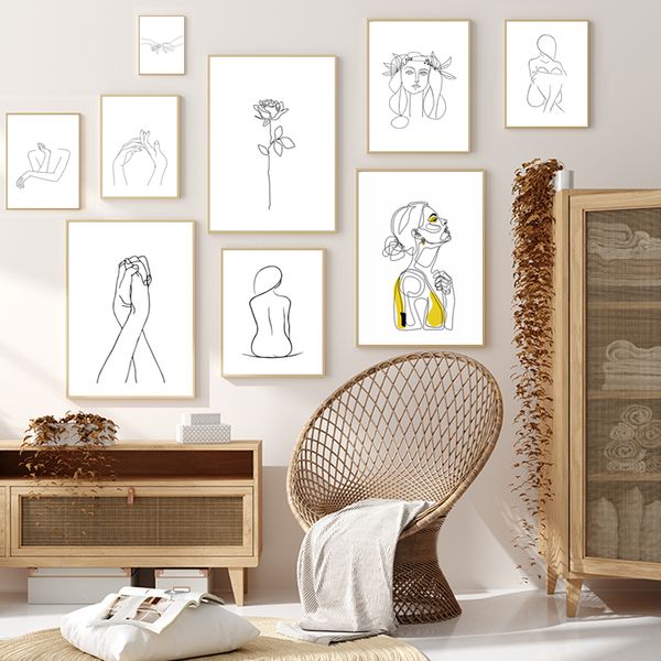 abstract women line drawing nordic poster&prints modern canvas painting wall art yellow girl wall picture bedroom home decor
abstract women line drawing nordic poster&prints modern canvas painting wall art yellow girl wall picture bedroom home decor