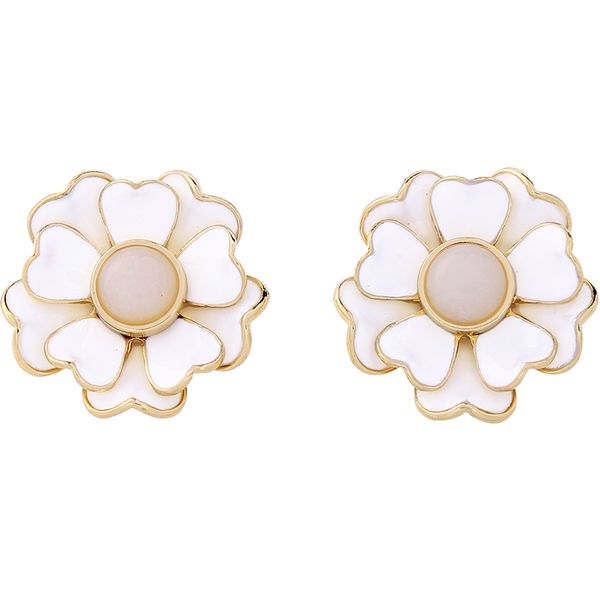 stud white enamel big flower earrings online shopping india fashion piercing wedding brincos, Golden;silver
stud white enamel big flower earrings online shopping india fashion piercing wedding brincos, Golden;silver