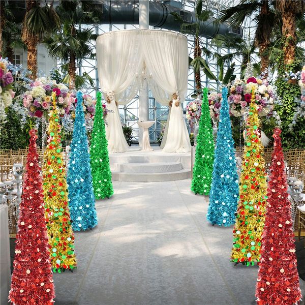1.5m collapsible artificial red christmas slim tree up tinsel sequins xmas pencil tree sequin christmas home decorations
1.5m collapsible artificial red christmas slim tree up tinsel sequins xmas pencil tree sequin christmas home decorations