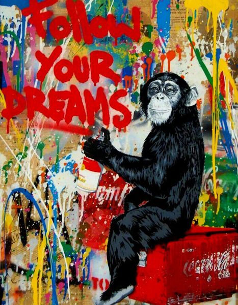г-н brainwash граффити обезьяна follow your dream wall decor расписанную hd печать картины маслом на холсте wall art холст изображение 20080
г-н brainwash граффити обезьяна follow your dream wall decor расписанную hd печать картины маслом на холсте wall art холст изображение 20080