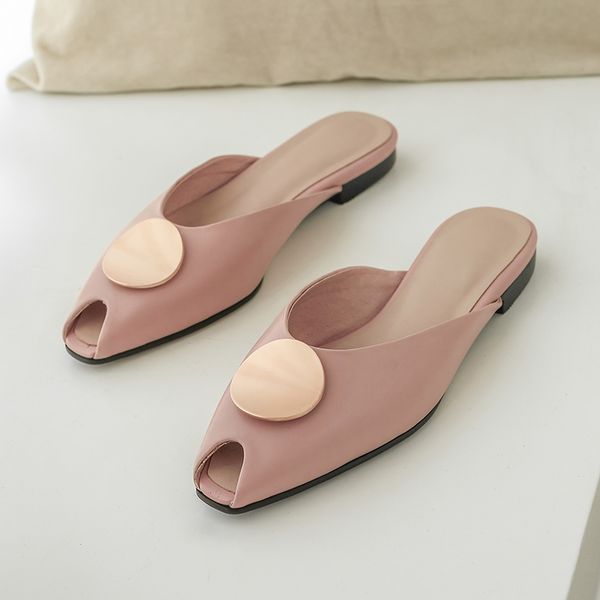 slippers soft natural genuine leather women flip flops low heels summer fashion pointed toe slides, Black
slippers soft natural genuine leather women flip flops low heels summer fashion pointed toe slides, Black