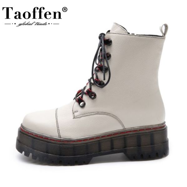 boots taoffen real leather women ankle lace up trifle shoes round toe flats warm casual fashion footwear size 34-39, Black
boots taoffen real leather women ankle lace up trifle shoes round toe flats warm casual fashion footwear size 34-39, Black
