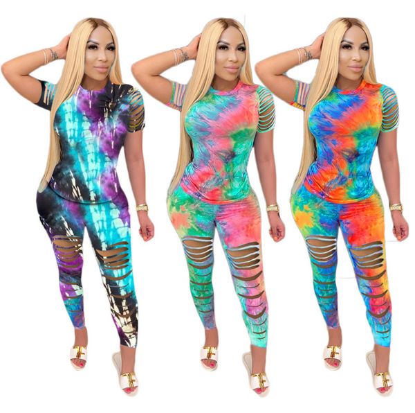 дизайнер женщины tie dye цветок двухкусочный set fashion hollow печати t рубашка брюки костюм плюс размер длинные брюки дамы повседневная од, White 
дизайнер женщины tie dye цветок двухкусочный set fashion hollow печати t рубашка брюки костюм плюс размер длинные брюки дамы повседневная од, White