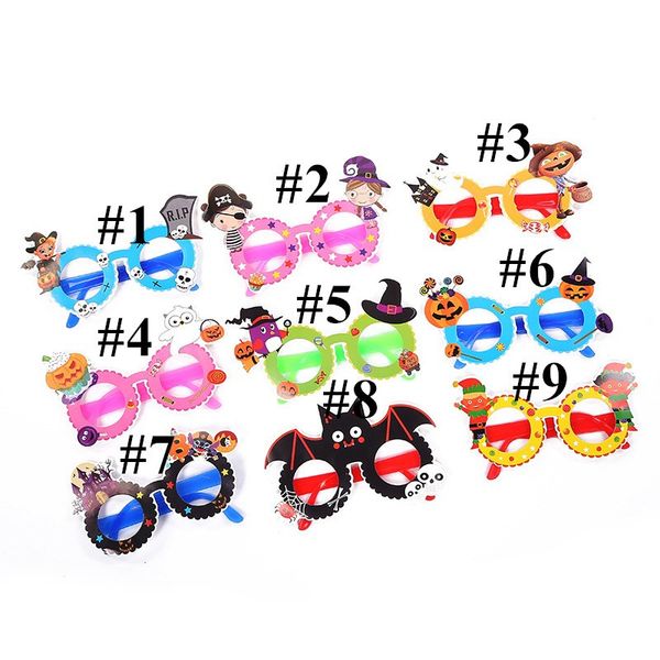 Childrens Halloween Paper Glasses Christmas Cartoon Glasses Decorations 2020 Kids Party Festival Gifts Toys Accessories Supplies E82502