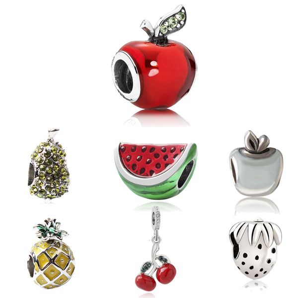 fruit charms adapting pandora bracelet diy cherry strawberry bead bracelet & necklace watermelon jewelry pineapple charms for women, Bronze;silver
fruit charms adapting pandora bracelet diy cherry strawberry bead bracelet & necklace watermelon jewelry pineapple charms for women, Bronze;silver
