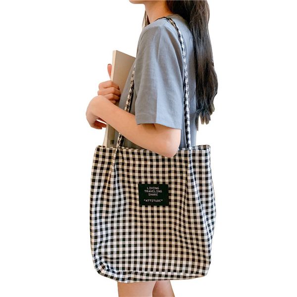 cross body hylhexyr plaid female handbags women cotton canvas handle tote ladies casual shoulder bag girl student cloth shopping bag#20
cross body hylhexyr plaid female handbags women cotton canvas handle tote ladies casual shoulder bag girl student cloth shopping bag#20