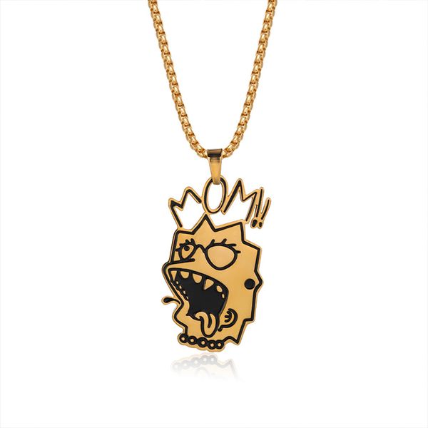 gold necklace women hyperbole funny pendant men's necklace pendant jewelry on the neck stainless steel chain for women, Silver
gold necklace women hyperbole funny pendant men's necklace pendant jewelry on the neck stainless steel chain for women, Silver