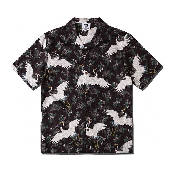 europe spring summer women men fantasy chinese eastern style crane allover print short sleeve shirt cool artistic hip hop shirt designer tee, White;black
europe spring summer women men fantasy chinese eastern style crane allover print short sleeve shirt cool artistic hip hop shirt designer tee, White;black