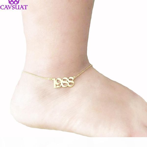 custom old english number anklet bracelet foot jewelry rose gold color personalized name wedding date anklets for women men gift, Red;blue
custom old english number anklet bracelet foot jewelry rose gold color personalized name wedding date anklets for women men gift, Red;blue