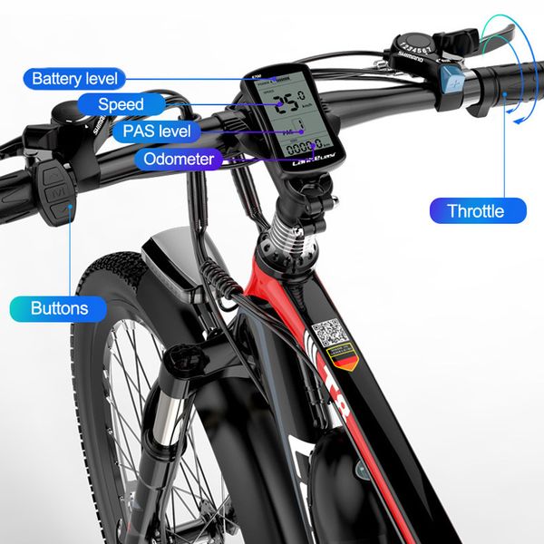 t8 strong powerful electric bike bicycle, mtb electric mountain bike, adopt suspension fork, Silver;blue
t8 strong powerful electric bike bicycle, mtb electric mountain bike, adopt suspension fork, Silver;blue