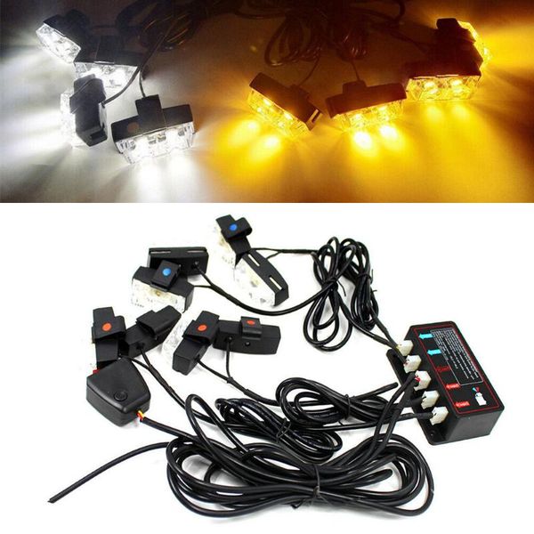 8 х 2 led 16led автомобилей предупреждение грузовик emergency опасности вспышки строб лампа бар grille 12v
8 х 2 led 16led автомобилей предупреждение грузовик emergency опасности вспышки строб лампа бар grille 12v