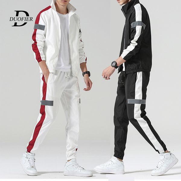 new men fashion zipper long sleeve jacket pants set male tracksuit sport suit 2020 men's gyms set casual streetwear man clothing, Black;white
new men fashion zipper long sleeve jacket pants set male tracksuit sport suit 2020 men's gyms set casual streetwear man clothing, Black;white