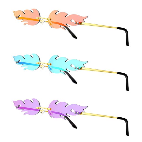 flame reflective sunglasses color firework women's party bar sunglasses metal glasses 3 pairs, Silver
flame reflective sunglasses color firework women's party bar sunglasses metal glasses 3 pairs, Silver