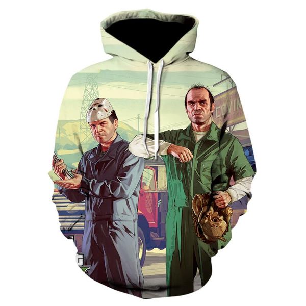 new hoodies streetwear men/women fashion game 5 3d print two criminals mens hoodies and cool streetwear sweatshirt male, Black
new hoodies streetwear men/women fashion game 5 3d print two criminals mens hoodies and cool streetwear sweatshirt male, Black