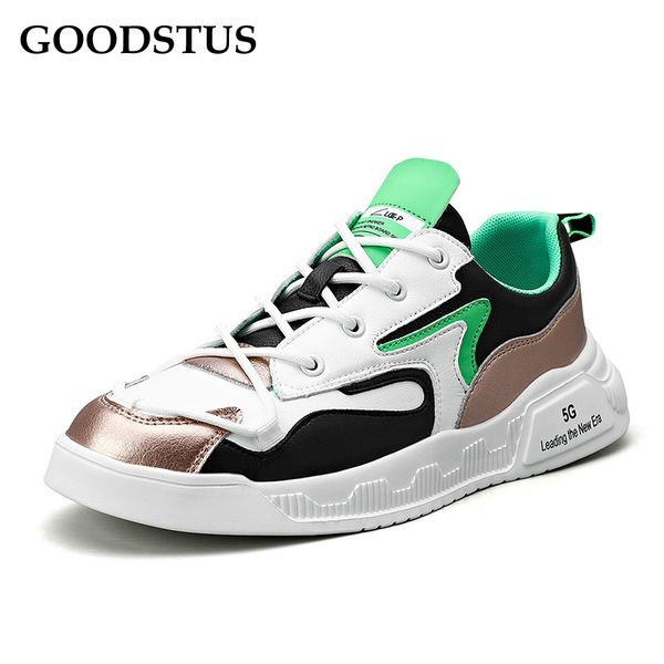 goodstus men clunky sneaker pu vanp breathable thick sole comfortable lace-up male outdoor platform running shoes, Black
goodstus men clunky sneaker pu vanp breathable thick sole comfortable lace-up male outdoor platform running shoes, Black