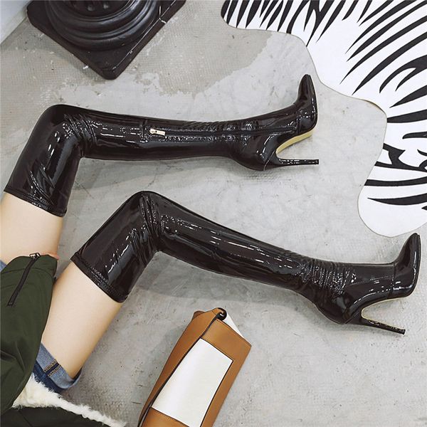 boots thigh high women fashion black over the knee shoes pu leather pointed toe heel long slim
boots thigh high women fashion black over the knee shoes pu leather pointed toe heel long slim