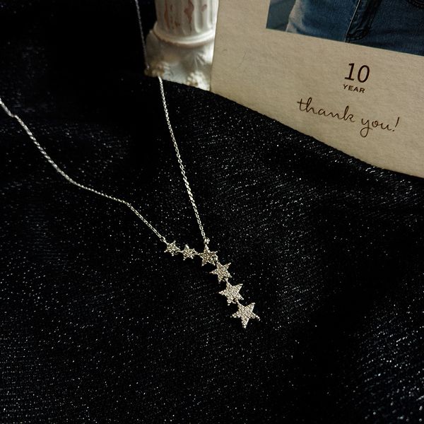 new fashion jewelry thin chain short necklace elegant jewelry delicate star pendant necklace gifts for women girl gifts party, Silver
new fashion jewelry thin chain short necklace elegant jewelry delicate star pendant necklace gifts for women girl gifts party, Silver