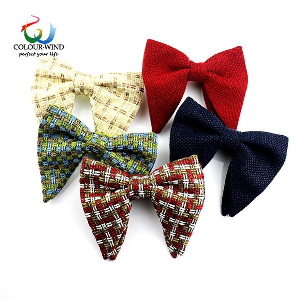 cotton polyester big bow ties for men women plaid solid butterfly 12*11cm casual bowtie cravats, Black;gray
cotton polyester big bow ties for men women plaid solid butterfly 12*11cm casual bowtie cravats, Black;gray