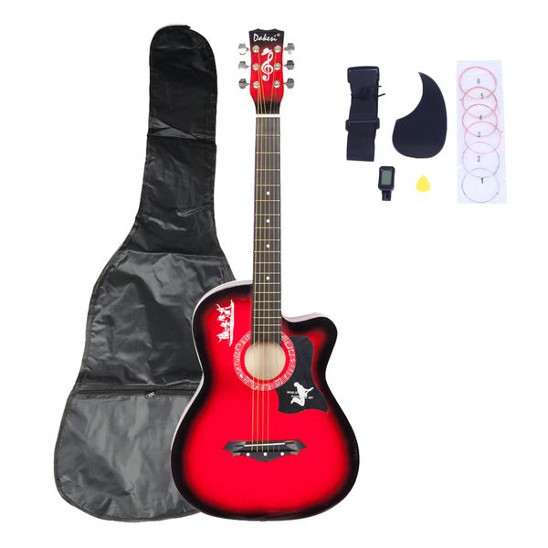 basswood new red cutaway acoustic guitar w/bag string pick strap for beginner shipping from us
basswood new red cutaway acoustic guitar w/bag string pick strap for beginner shipping from us