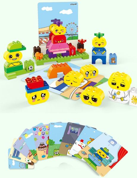 63pcs children early educational toys creative big particle assembly building blocks my little emotions series for kids gift 07
63pcs children early educational toys creative big particle assembly building blocks my little emotions series for kids gift 07