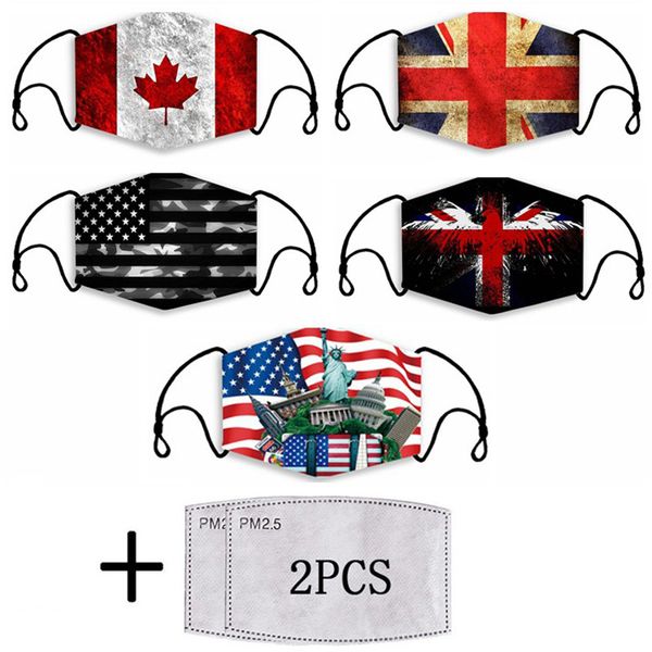 fashion children mask universal face flag 3d printing mask dust-proof washable reusable adjustable face mask with 2 pcs pm2.5 filter
fashion children mask universal face flag 3d printing mask dust-proof washable reusable adjustable face mask with 2 pcs pm2.5 filter