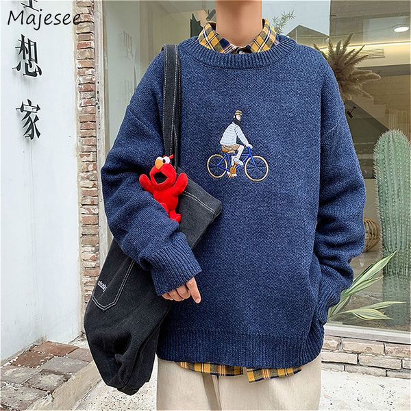 sweaters men pullovers thick autumn winter embroidery fashion simple lazy-style all-match korean teens stylish mens sweater chic, White;black
sweaters men pullovers thick autumn winter embroidery fashion simple lazy-style all-match korean teens stylish mens sweater chic, White;black