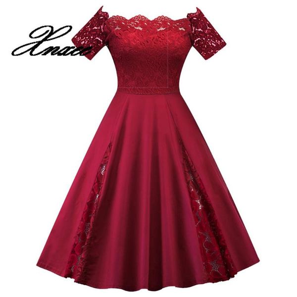 xnxee women plus size patchwork short sleeve party dress lady pure color lace stitching lace one-word shoulder dress xl-5xl, Black;gray
xnxee women plus size patchwork short sleeve party dress lady pure color lace stitching lace one-word shoulder dress xl-5xl, Black;gray