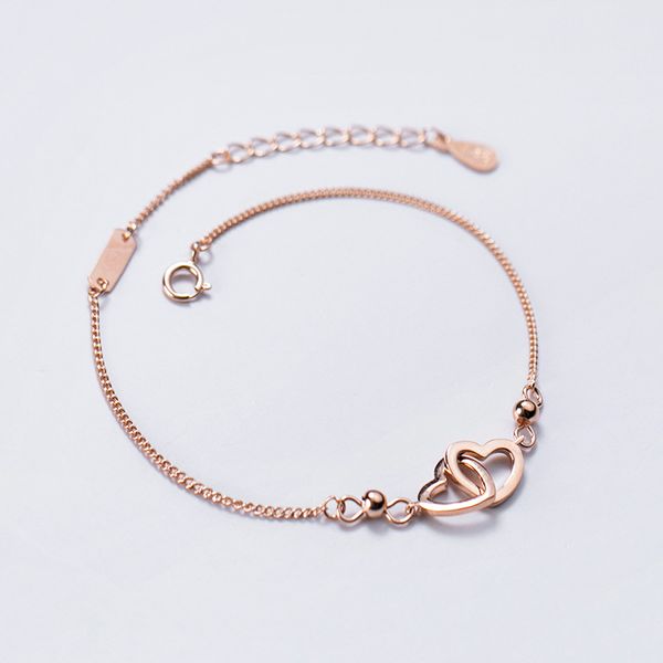 s925 sterling silver color korean fashion rose gold color double heart shape t bracelet for women girls lady jewelry gift, Golden;silver
s925 sterling silver color korean fashion rose gold color double heart shape t bracelet for women girls lady jewelry gift, Golden;silver