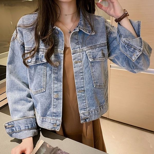 jacket women denim basic simple harajuku streetwear all-match chic womens jackets casual korean style leisure trendy vintage new, Black;brown
jacket women denim basic simple harajuku streetwear all-match chic womens jackets casual korean style leisure trendy vintage new, Black;brown