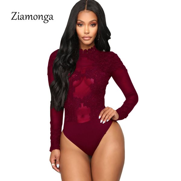 ziamonga high neck bodysuit lace mesh long sleeve romper 2020 new embroidery female body suits women sleepwear overalls, Black;white
ziamonga high neck bodysuit lace mesh long sleeve romper 2020 new embroidery female body suits women sleepwear overalls, Black;white