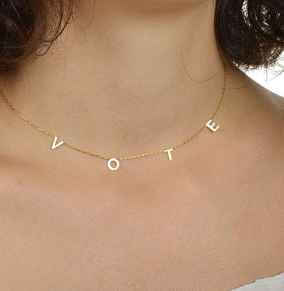 michelle vote letter necklace for women stainless steel name custom initial vote necklace, Golden;silver
michelle vote letter necklace for women stainless steel name custom initial vote necklace, Golden;silver