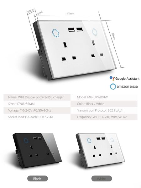 uk стандартный сенсорное стекло панели двойной usb зарядное устройство стены оправа совместимость alexa и google главная
uk стандартный сенсорное стекло панели двойной usb зарядное устройство стены оправа совместимость alexa и google главная