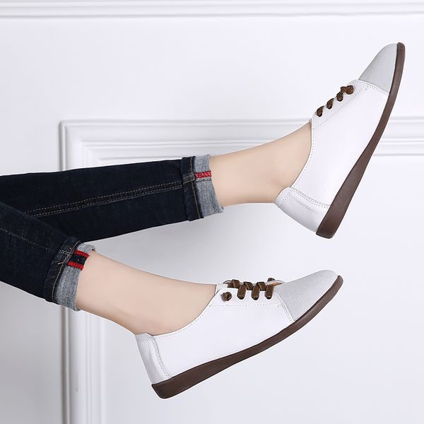 2020 little white shoes female leather shoes women spring casual wild leather soft bottom flat low-female tide, Black
2020 little white shoes female leather shoes women spring casual wild leather soft bottom flat low-female tide, Black
