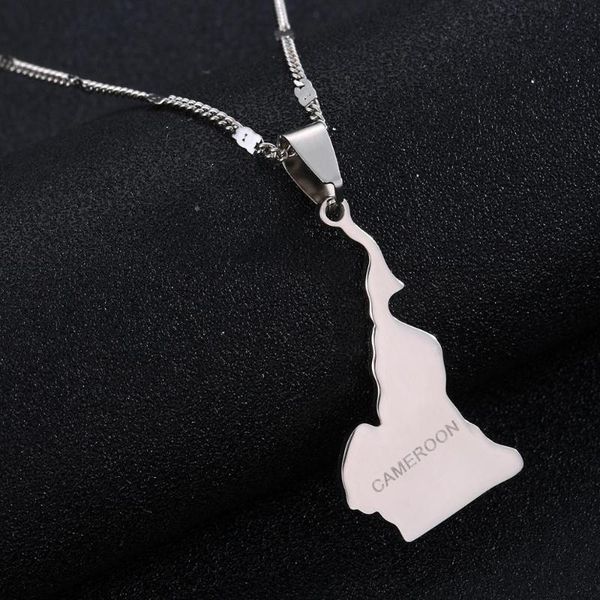 stainless steel république du cameroun map pendant necklace douala yaounde cameroon map chain jewelry, Silver
stainless steel république du cameroun map pendant necklace douala yaounde cameroon map chain jewelry, Silver