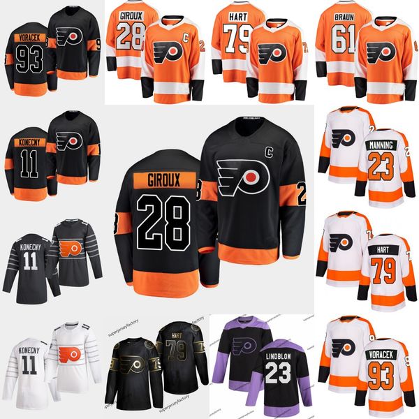 79 carter hart philadelphia flyers 2020 claude giroux travis konecny oskar lindblom michael jakub voracek raffl friedman van riemsdyk jersey, Black;red
79 carter hart philadelphia flyers 2020 claude giroux travis konecny oskar lindblom michael jakub voracek raffl friedman van riemsdyk jersey, Black;red