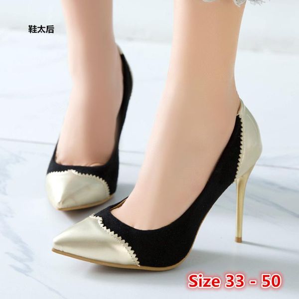 stiletto women pumps high heel shoes party wedding scarpin women concise lady high heels small big size 33 - 50, Black
stiletto women pumps high heel shoes party wedding scarpin women concise lady high heels small big size 33 - 50, Black