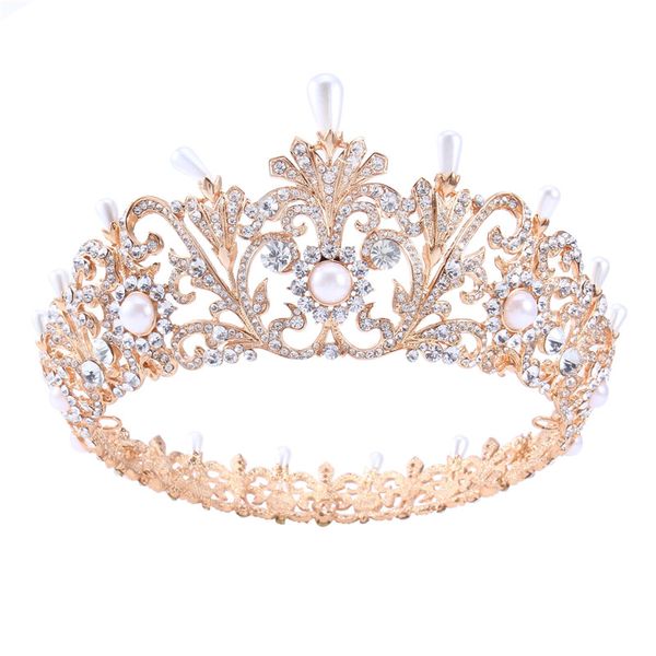 xuanying 3 inch tall rose gold and silver plated crystal pearls wedding bridal prom party tiara crown hair jewelry, Golden;silver
xuanying 3 inch tall rose gold and silver plated crystal pearls wedding bridal prom party tiara crown hair jewelry, Golden;silver