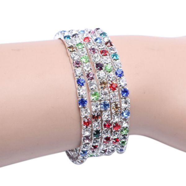 multicolor fashion 1 rows full crystal rhinestone elastic bracelet gold bangle bling wristband women wedding bridal jewelry, Golden;silver
multicolor fashion 1 rows full crystal rhinestone elastic bracelet gold bangle bling wristband women wedding bridal jewelry, Golden;silver