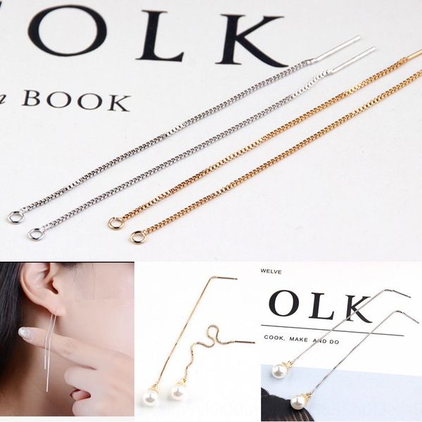 18K real gold electroplating simple hanging copper chain ear line ear pin Diy earrings Accessories earrings DIY handmade accessories itexQ i
18K real gold electroplating simple hanging copper chain ear line ear pin Diy earrings Accessories earrings DIY handmade accessories itexQ i