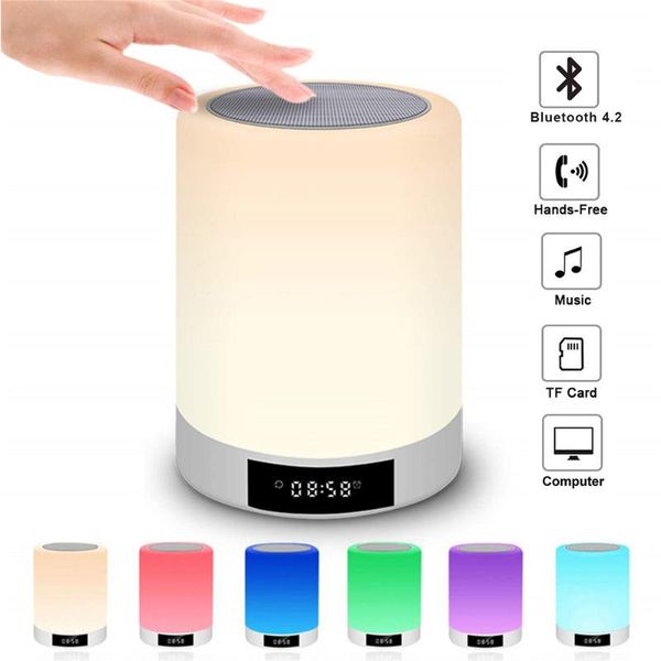 bluetooth speaker night light touch-control bedside lamp smart display music lamp mini 7-colors tf card support bluetooth player
bluetooth speaker night light touch-control bedside lamp smart display music lamp mini 7-colors tf card support bluetooth player