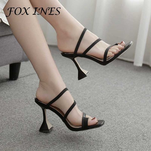 foxines летний новый дизайн площади toe каблуки высокого качества pu кожаные тапочки гладиатор сандалии женская обувь слайды, Black
foxines летний новый дизайн площади toe каблуки высокого качества pu кожаные тапочки гладиатор сандалии женская обувь слайды, Black