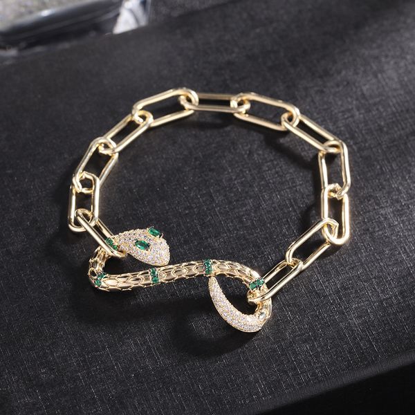 okily fashion geometric hollow femme gold color copper punk zircon snake bracelets for womenjewelry friends gift, Black
okily fashion geometric hollow femme gold color copper punk zircon snake bracelets for womenjewelry friends gift, Black