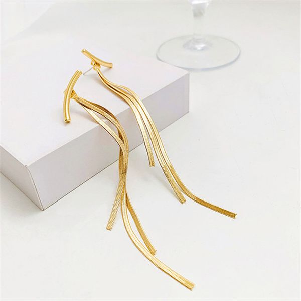 drop long tassel drop for women golden chain dangle earrings statement earrings bar party fashion jewelry, Silver
drop long tassel drop for women golden chain dangle earrings statement earrings bar party fashion jewelry, Silver
