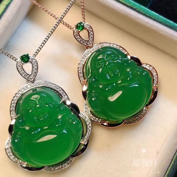 jade green buddha pendant natural jade ice seed green chalcedony maitreya big belly laughing buddha clavicle chain sterling silver necklace
jade green buddha pendant natural jade ice seed green chalcedony maitreya big belly laughing buddha clavicle chain sterling silver necklace