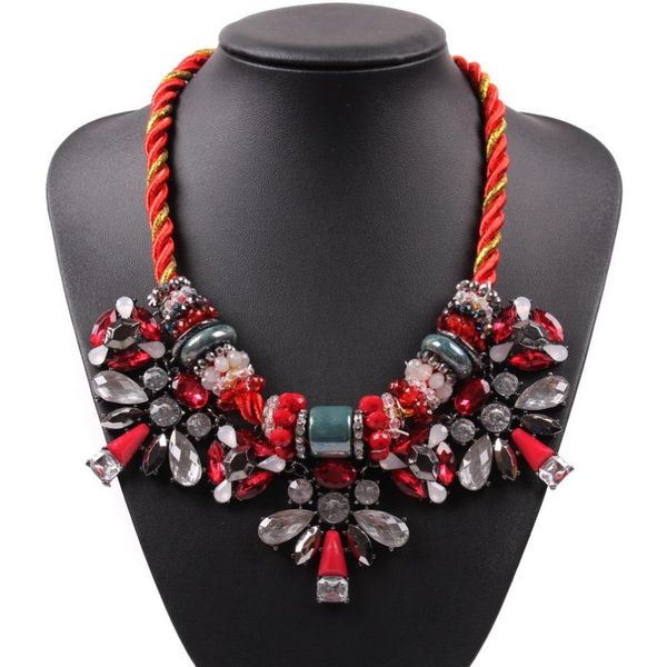 pendant necklaces model design fashion brand rope chain bib choker jewelry crystal chunky statement necklace for women, Silver
pendant necklaces model design fashion brand rope chain bib choker jewelry crystal chunky statement necklace for women, Silver